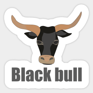 Black Bull Sticker